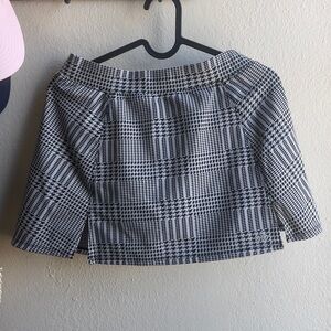 ALO Yoga Black and White Mini Pencil Skirt